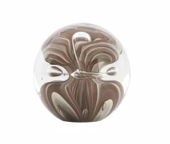 Light en Living Ornament Ø8x8 cm BREON glass brown+cream Hot