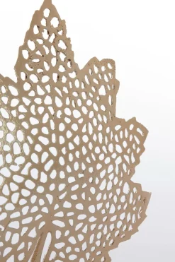 Light en Living Ornament op voet 22x8x30 cm LEAF goud+marmer wit Discount