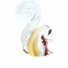 Light en Living Ornament 9,5x4,5x13 cm Eekhoorn glas bruin+creme Clearance