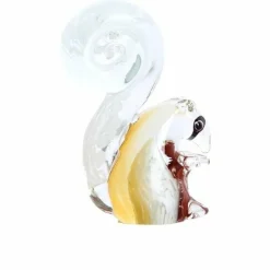 Light en Living Ornament 9,5x4,5x13 cm Eekhoorn glas bruin+creme Clearance