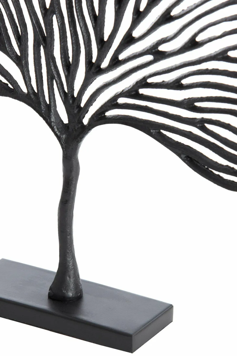Light en Living Ornament op voet 36x6x39 cm LEAF mat zwart Hot