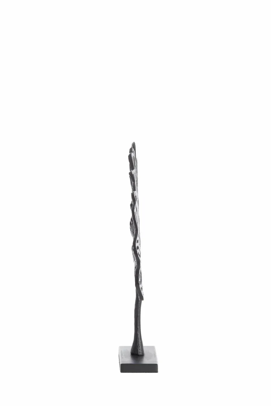 Light en Living Ornament op voet 36x6x39 cm LEAF mat zwart Hot