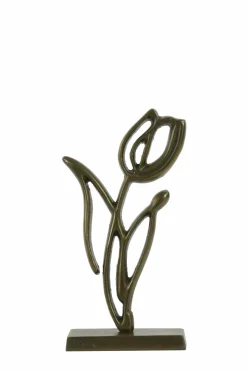Light en Living Ornament op voet 17x6x35 cm TULIPANU antiek brons Hot