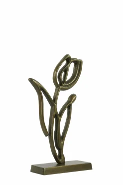 Light en Living Ornament op voet 17x6x35 cm TULIPANU antiek brons Hot