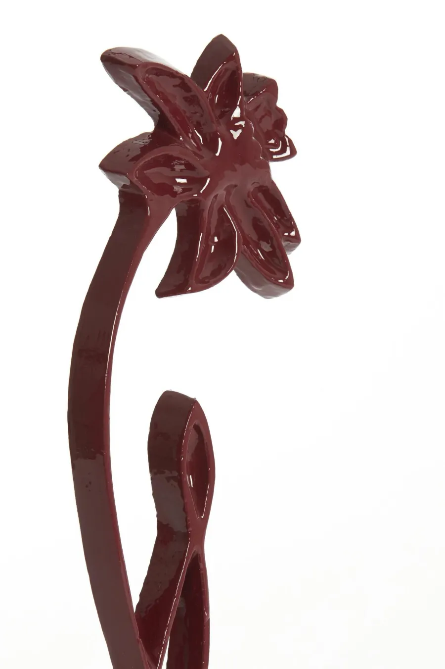 Light en Living Ornament op voet 12x7,5x40 cm DAFFODIL glans bordeaux Hot
