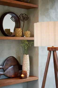 Light en Living Ornament op voet 22x6x36 cm PAPAVERU antique brons
