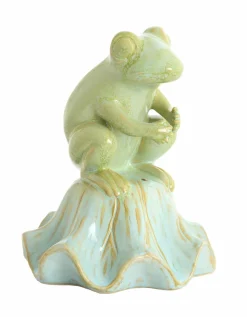 Light en Living Ornament Ø15,5x19,5 cm FROSCH keramiek lichtgroen+lichtblauw Discount