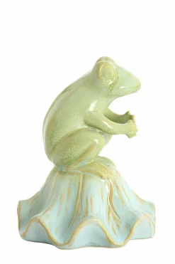 Light en Living Ornament Ø15,5x19,5 cm FROSCH keramiek lichtgroen+lichtblauw Discount