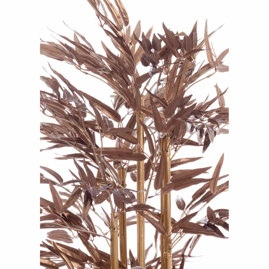 Light en Living Ornament in pot 152x90x152 cm BAMBOO metallic donker brons Clearance
