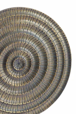 Light en Living Ornament op voet 35x10x50 cm PILAR antiek brons+zwart Sale