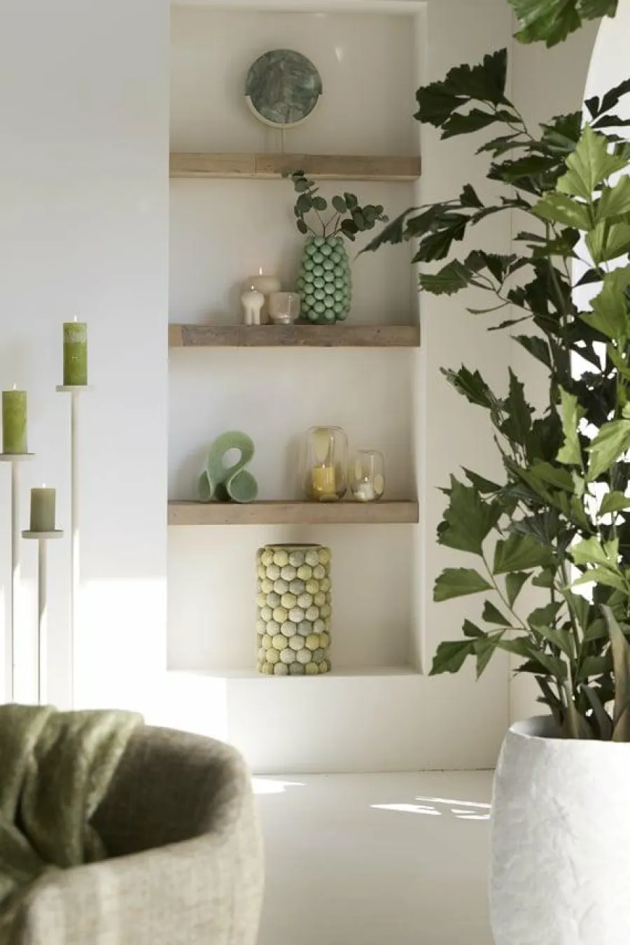 Light en Living Ornament 19,5x14,5x23 cm ZAINO groen Sale
