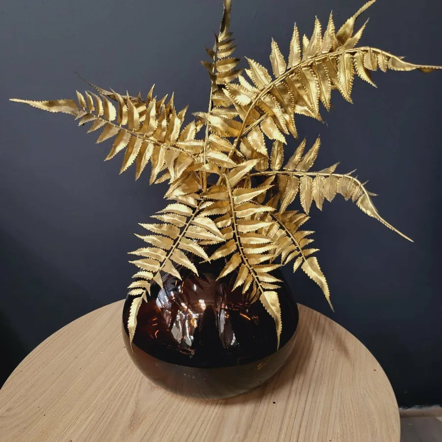 Light en Living Ornament 35x40 cm LEAF metallic goud New