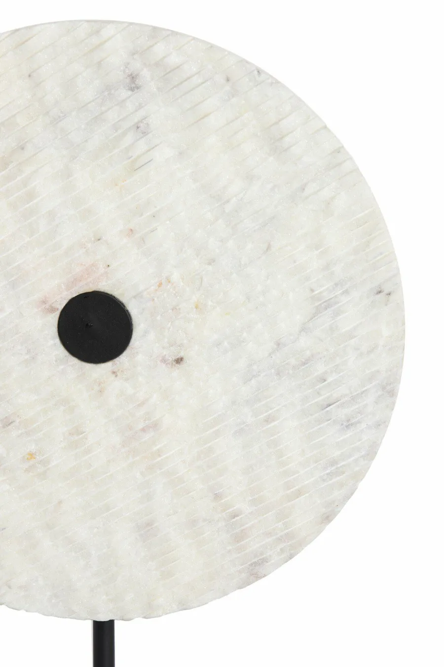 Light en Living Ornament op voet 35x12x50 cm YFKE marmer wit+mat zwart Online