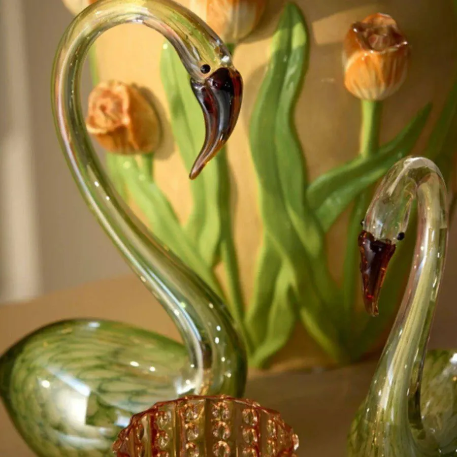 Light en Living Ornament 17x9,5x29 cm SWAN glas groen Discount
