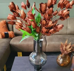 Light en Living Ornament 6 bloemen 90 cm TULIP koper Best