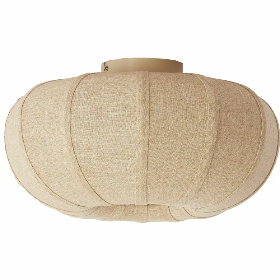 Light en Living Plafondlamp ZOSIA Ø40x21,5 cm Linnen Naturel – Light & Living Best