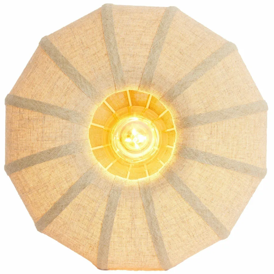 Light en Living Plafondlamp Ø50x24,5 cm ZOSIA linnen naturel Outlet