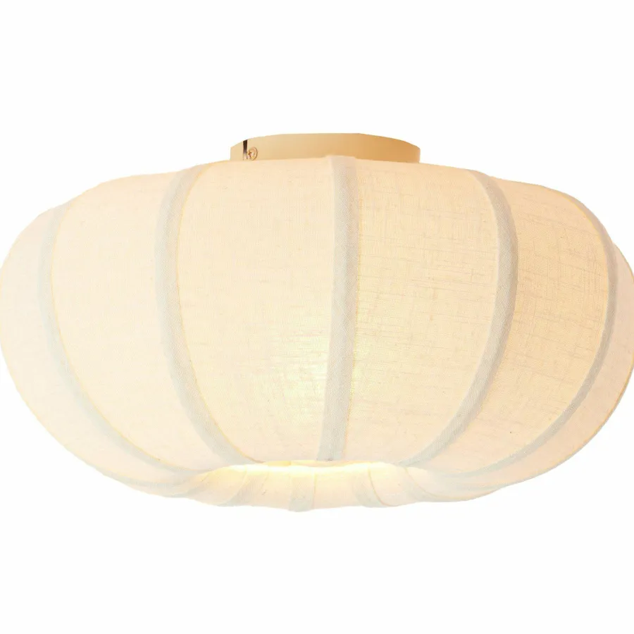 Light en Living Plafondlamp Ø40x21,5 cm ZOSIA linnen crème Best