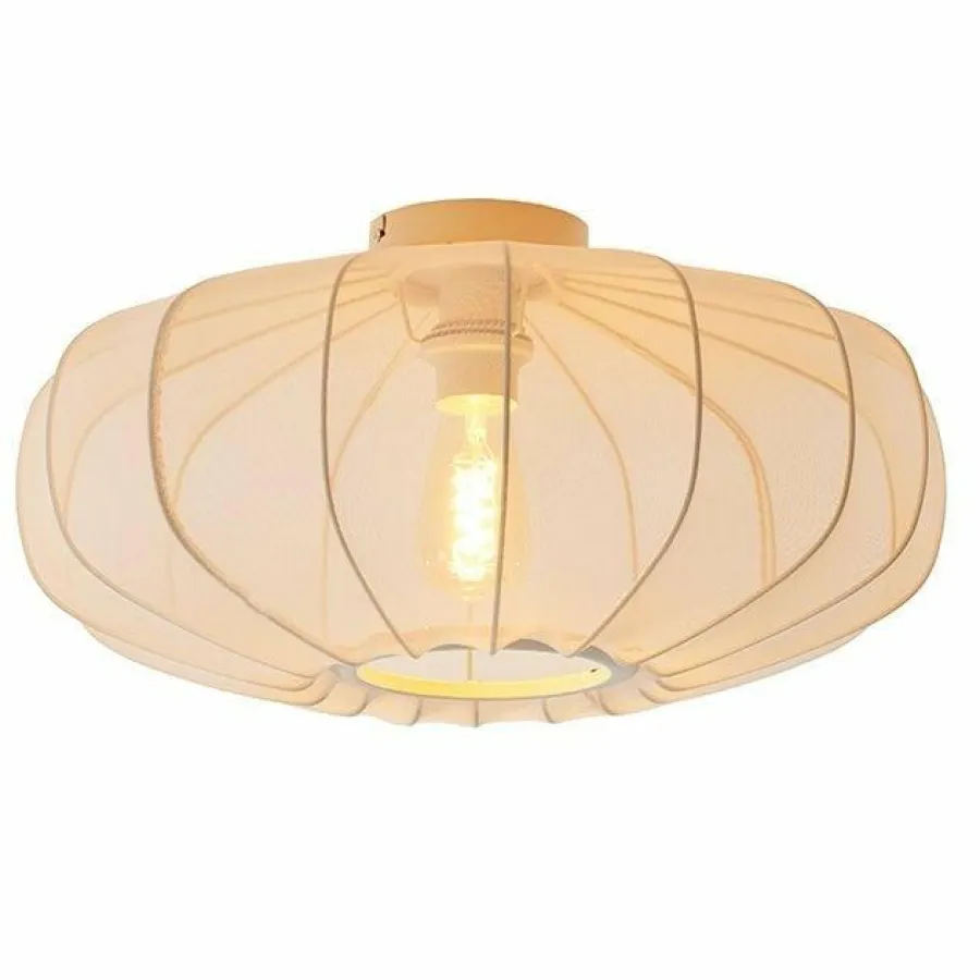 Light en Living Plafonnière Ø50x24 cm PLUMALIA zand Hot