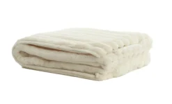 Light en Living Plaid 170x130 cm VAJEN crème Sale