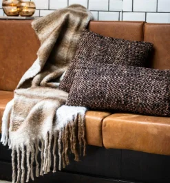 Light en Living Plaid 150x125 cm APISI bruin wit Online