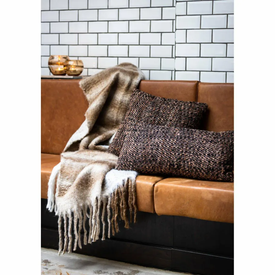 Light en Living Plaid 150x125 cm APISI bruin wit Online
