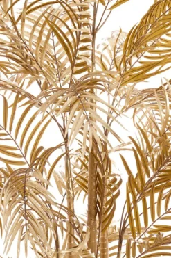 Light en Living Plant in pot PALM metallic licht goud 198 cm hoog Discount