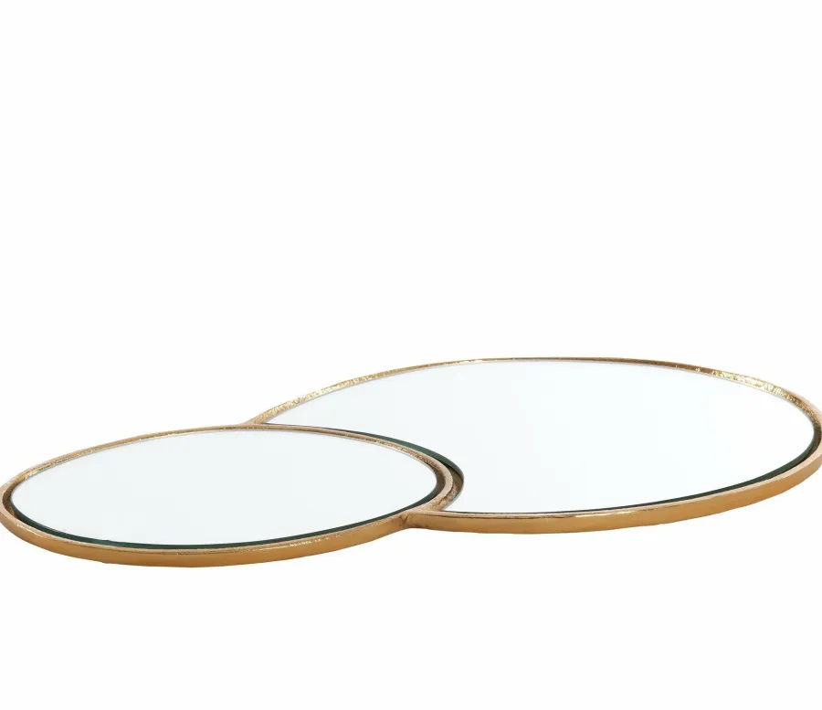 Light en Living Plateau DALENA glas goud - 2 maten Best