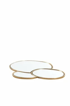 Light en Living Plateau DALENA glas goud - 2 maten Best