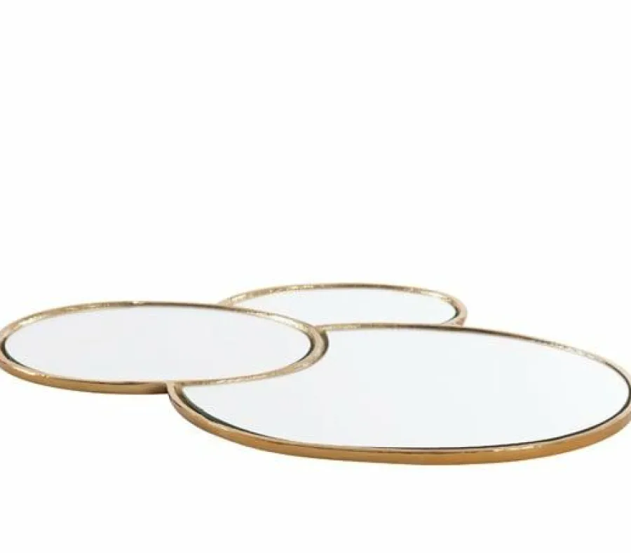Light en Living Plateau DALENA glas goud - 2 maten Best