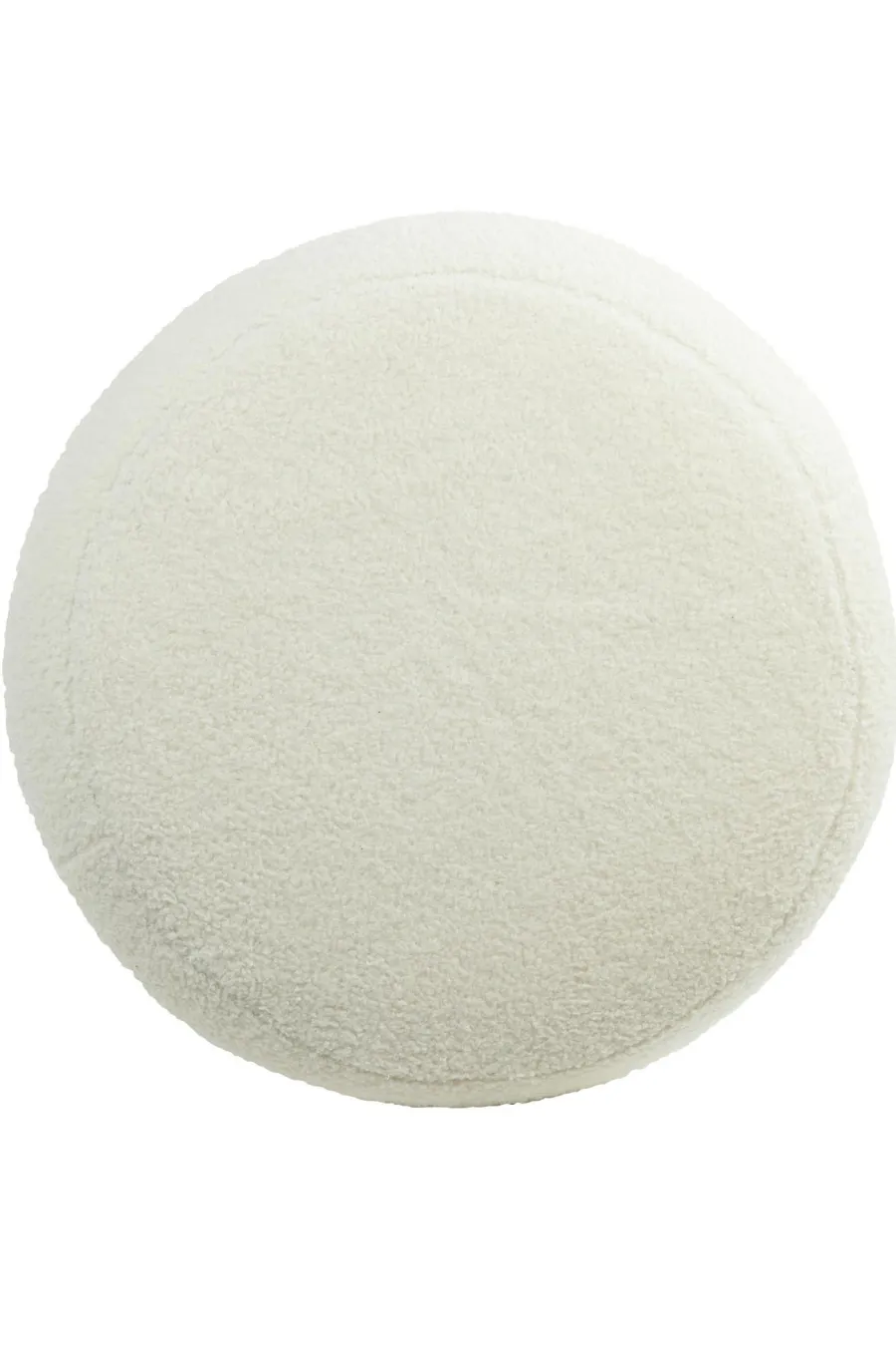 Light en Living Poef Ø40x45 cm KIMI teddy wit+goud Sale