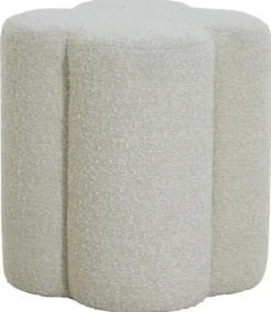 Light en Living Poef 38x38x45 cm NALANI bouclé crème Online