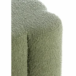 Light en Living Poef 38x38x45 cm NALANI bouclé donker groen New