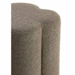 Light en Living Poef 38x38x45 cm NALANI donker bruin Outlet