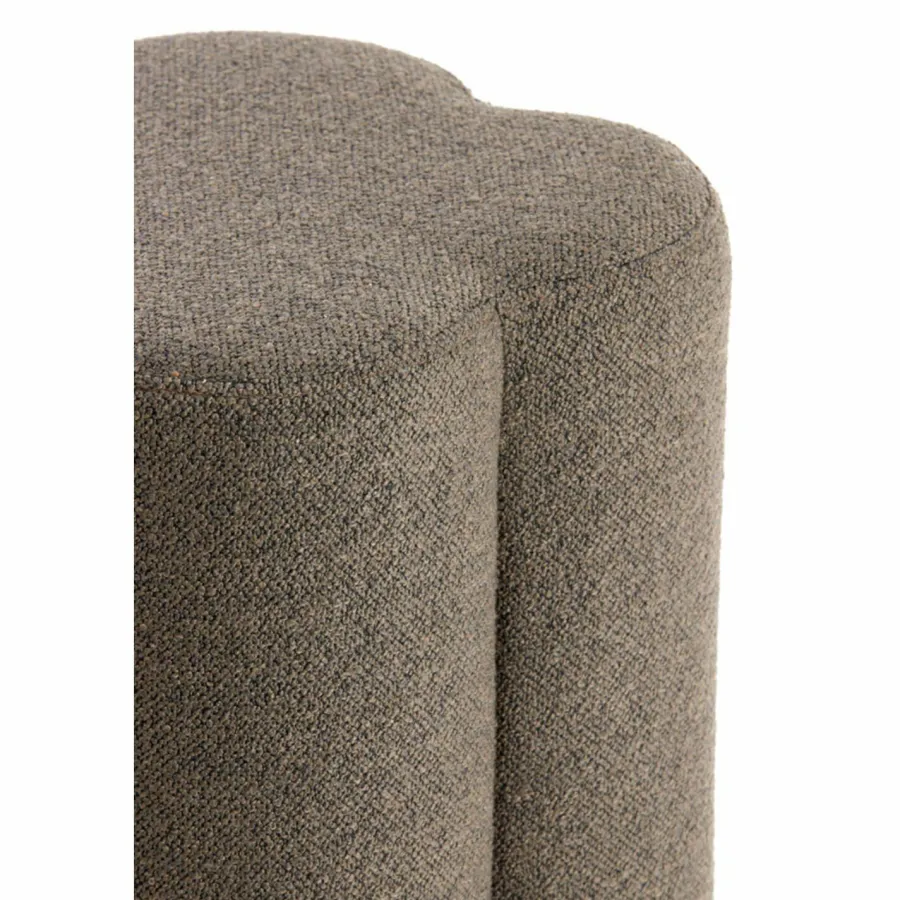 Light en Living Poef 38x38x45 cm NALANI donker bruin Outlet