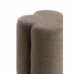 Light en Living Poef 38x38x45 cm NALANI donker bruin Outlet