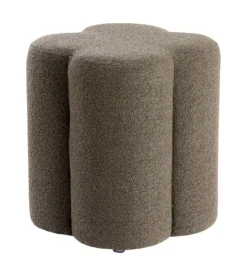 Light en Living Poef 38x38x45 cm NALANI donker bruin Outlet
