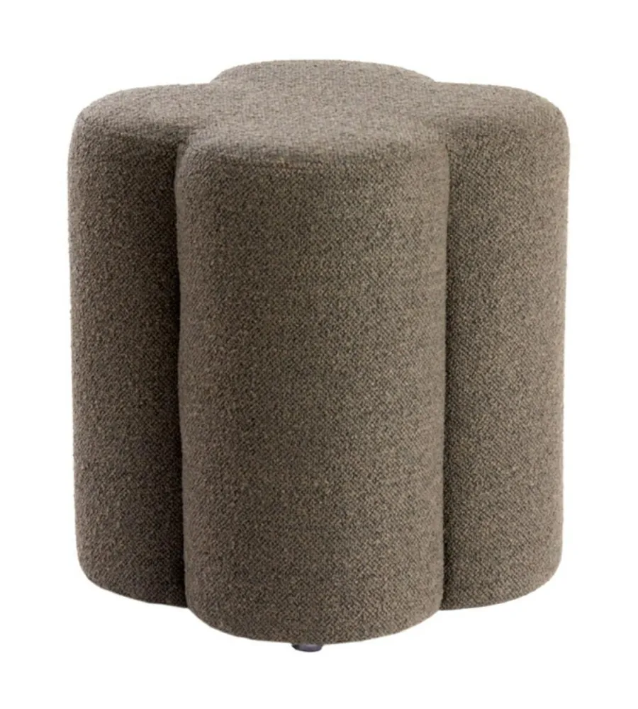 Light en Living Poef 38x38x45 cm NALANI donker bruin Outlet