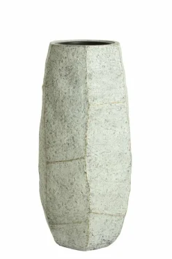 Light en Living Pot deco 50x47x105 cm AGELO blauw grijs Clearance