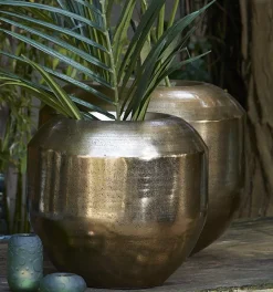 Light en Living Pot deco Ø40x37 cm LOUIE antiek goud Sale