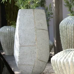 Light en Living Pot deco 50x47x88 cm AGELO blauw grijs Outlet