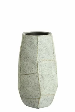 Light en Living Pot deco 50x47x88 cm AGELO blauw grijs Outlet
