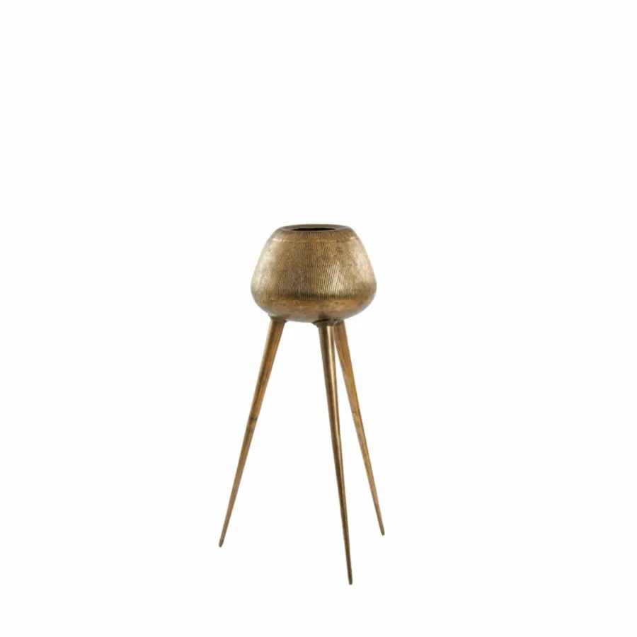 Light en Living Pot op voet deco Ø44x124 cm MARIELLE goud Hot