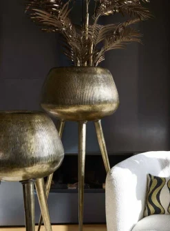 Light en Living Pot op voet deco Ø75x149 cm MARIELLE goud Discount