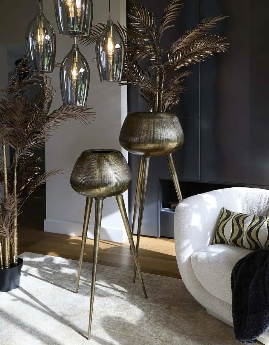 Light en Living Pot op voet deco Ø75x149 cm MARIELLE goud Discount