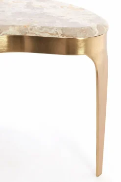 Light en Living Salontafel Giulio 65x39x41 cm – Taupe Marmer & Antique Bronze | Light & Living Online