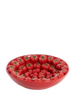 Light en Living Schaal Ø43x12 cm TAMINA keramiek rood Sale