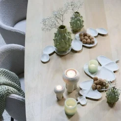 Light en Living Schaal 52x52x2 cm AKAKI creme