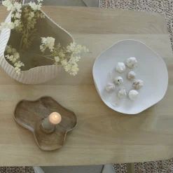 Light en Living Schaal 44x43,5x7 cm ANZIO crème Online