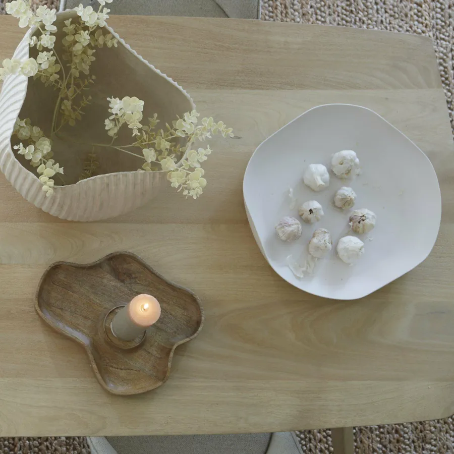 Light en Living Schaal 44x43,5x7 cm ANZIO crème Online